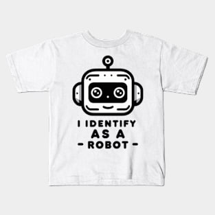 I Identify as a Robot Kids T-Shirt